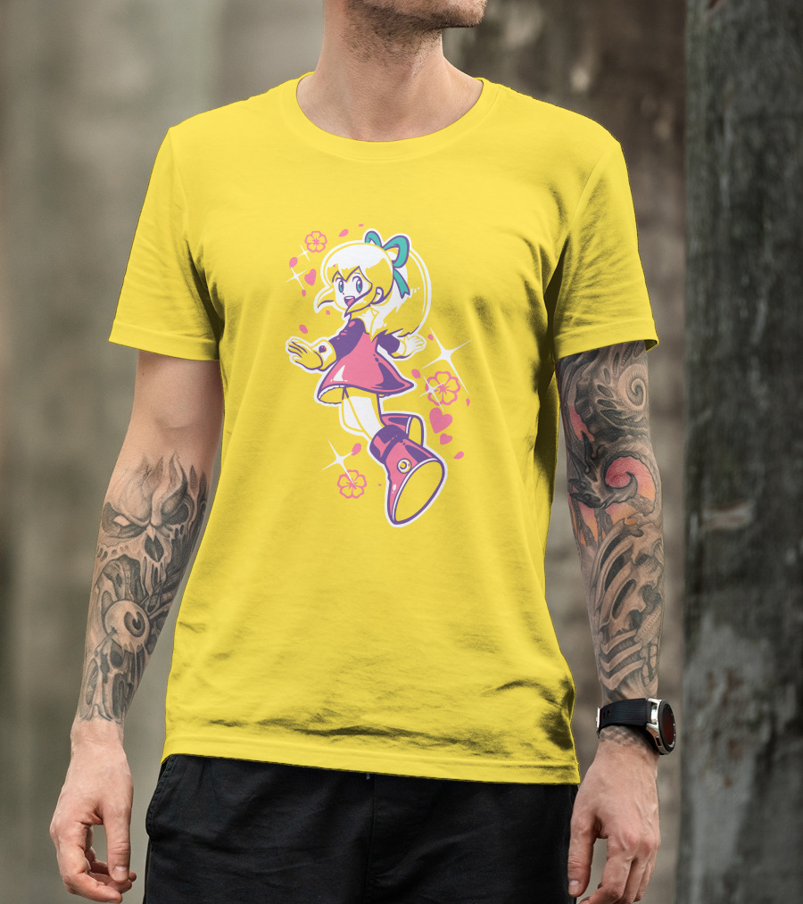 Good Luck Out There Cute Anime Girl With Flowers And Hearts T-Shirt