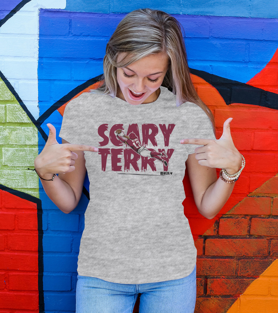 Scary Terry NFLPA Football Player Dive Catch T-Shirt