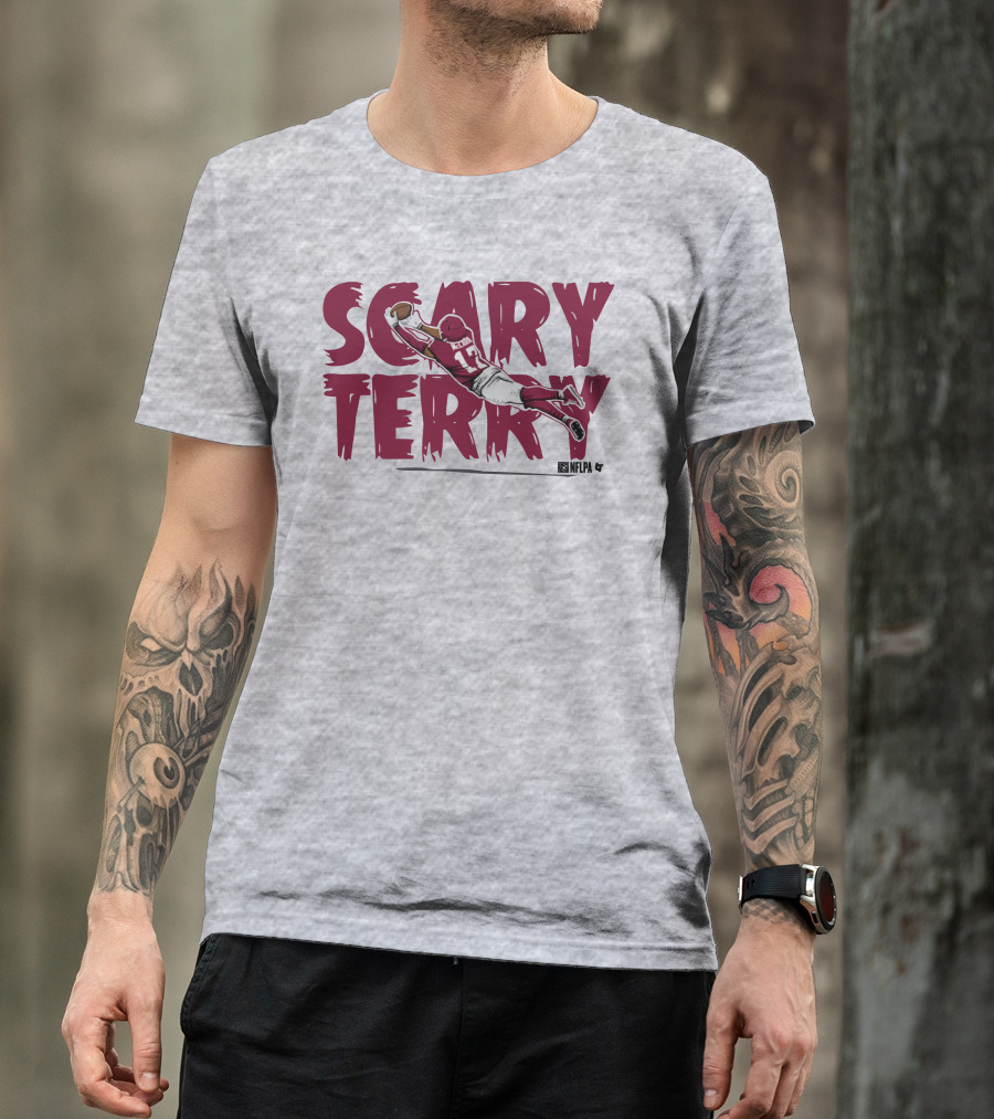 Scary Terry NFLPA Football Player Dive Catch T-Shirt