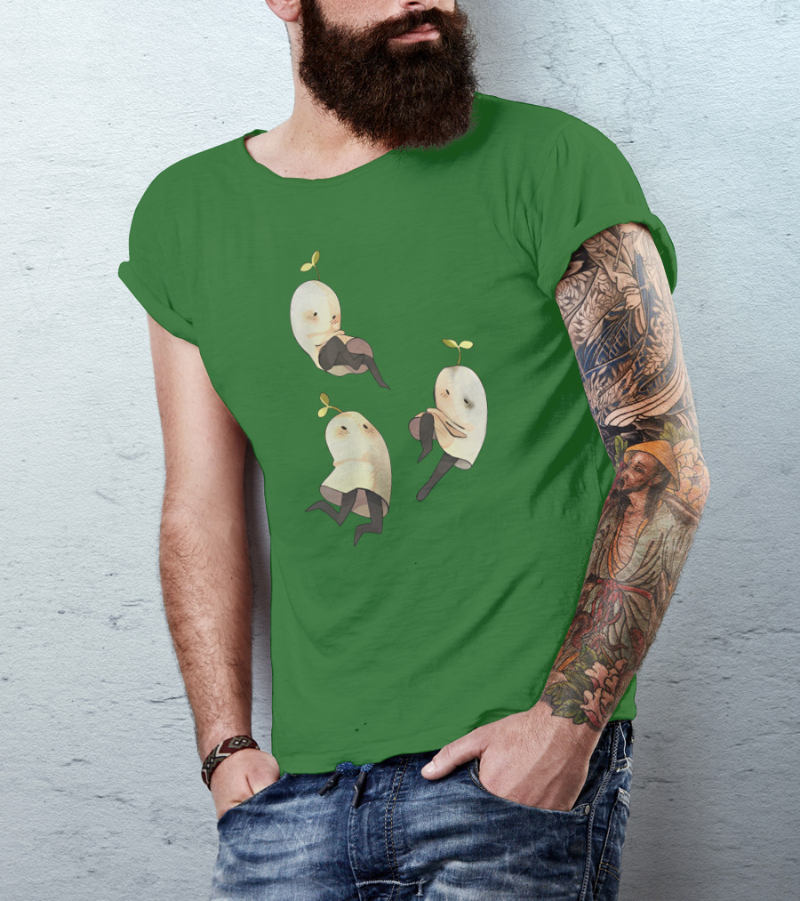 Some Silly Ghost Buddies With Sprouts And Black Tights T-Shirt