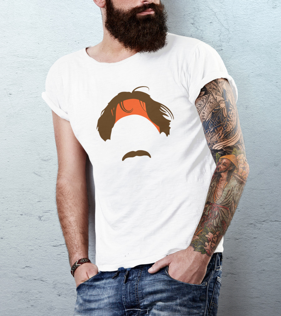 The Bvp Headband And Mustache T-Shirt