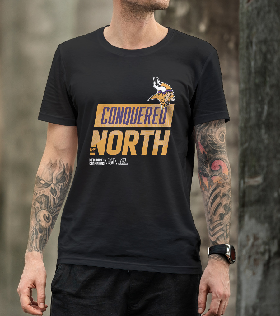 NFC North Champions Vikings Conquered The North NFL Playoffs T-Shirt