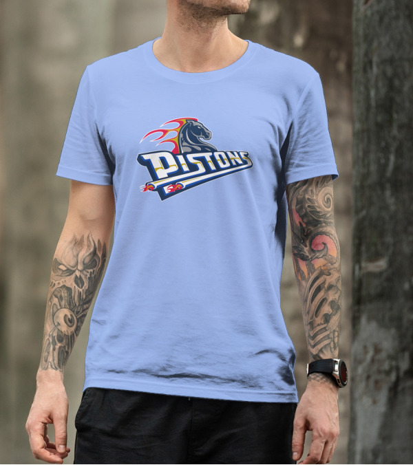 Pistons Horse Flames T-Shirt