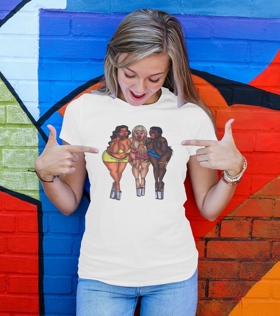 Sizedthebrand Bold Characters Trio Sized For Life T-Shirt