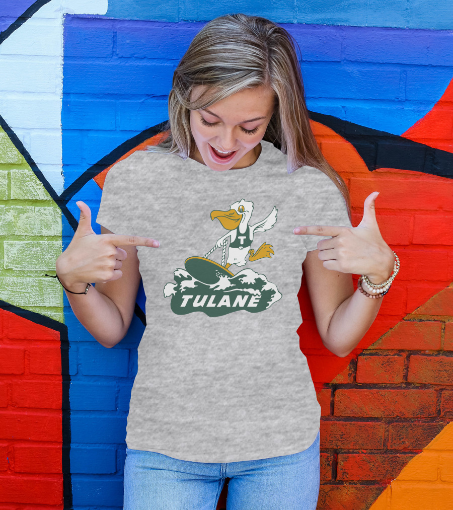 Vintage Tulane Surfing Pelican T-Shirt