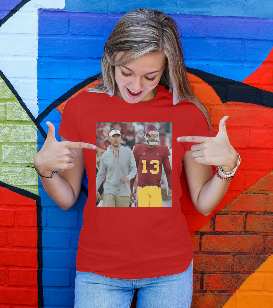Caleb Williams And Spencer Rattler Oklahoma Football Showdown T-Shirt
