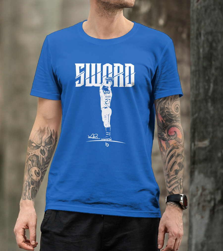 Bauer Sword Baseball Pitcher 27 T-Shirt