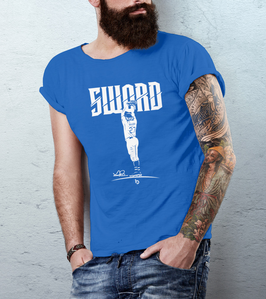 Bauer Sword Baseball Pitcher 27 T-Shirt