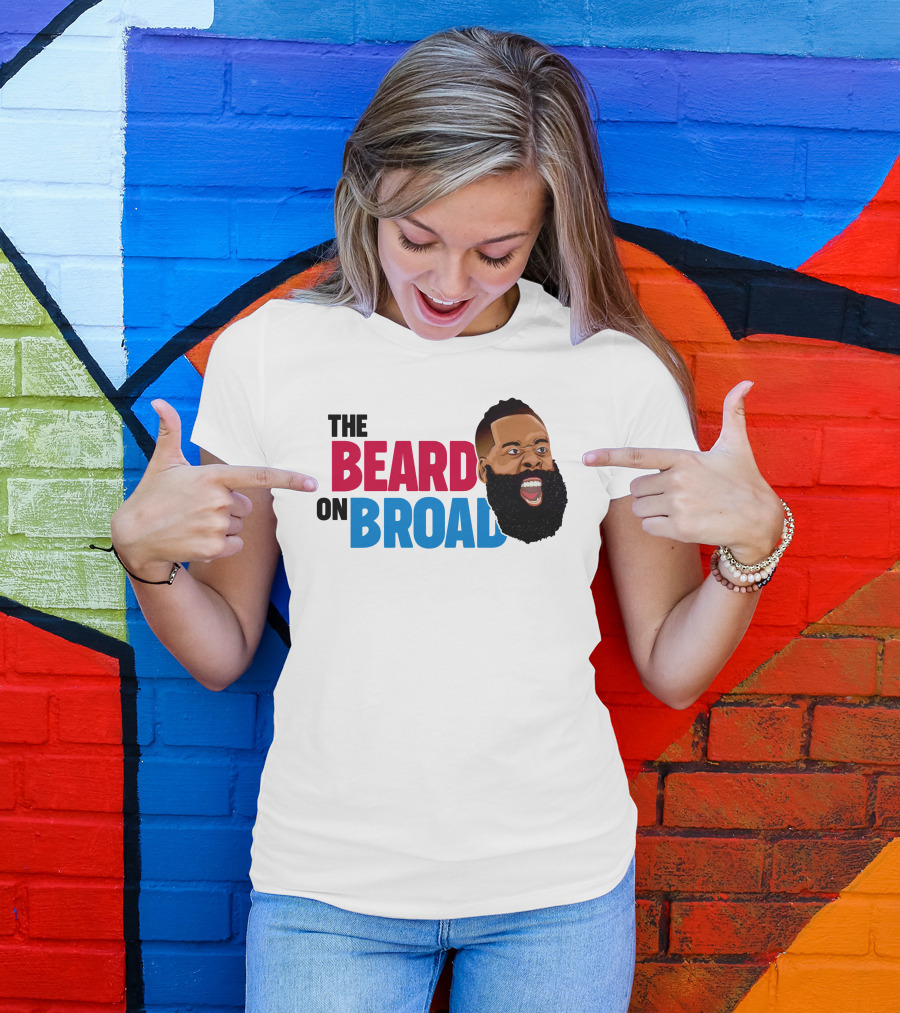 The Beard On Broad Basketball Icon Shouting T-Shirt