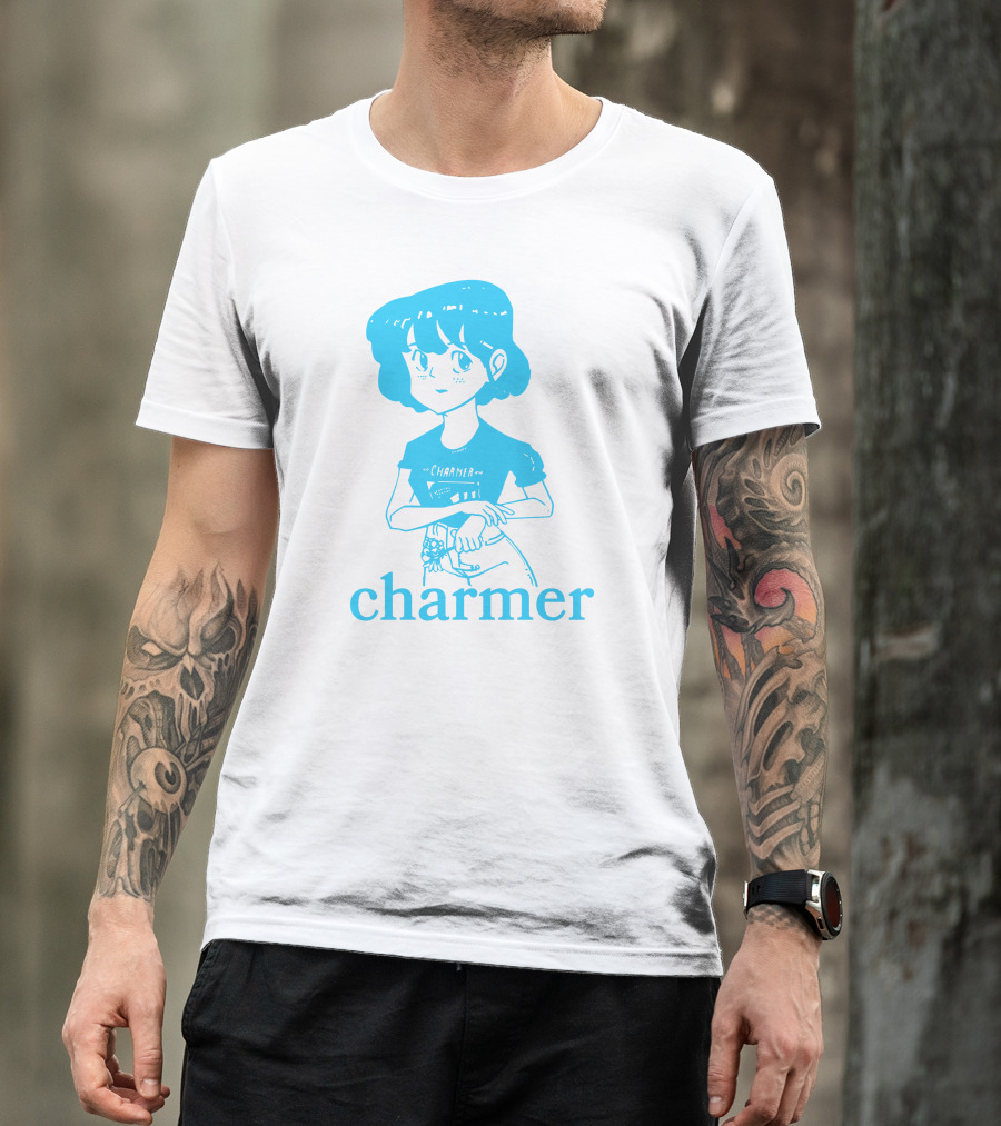 Charmer Merch Anime Girl Blue T-Shirt