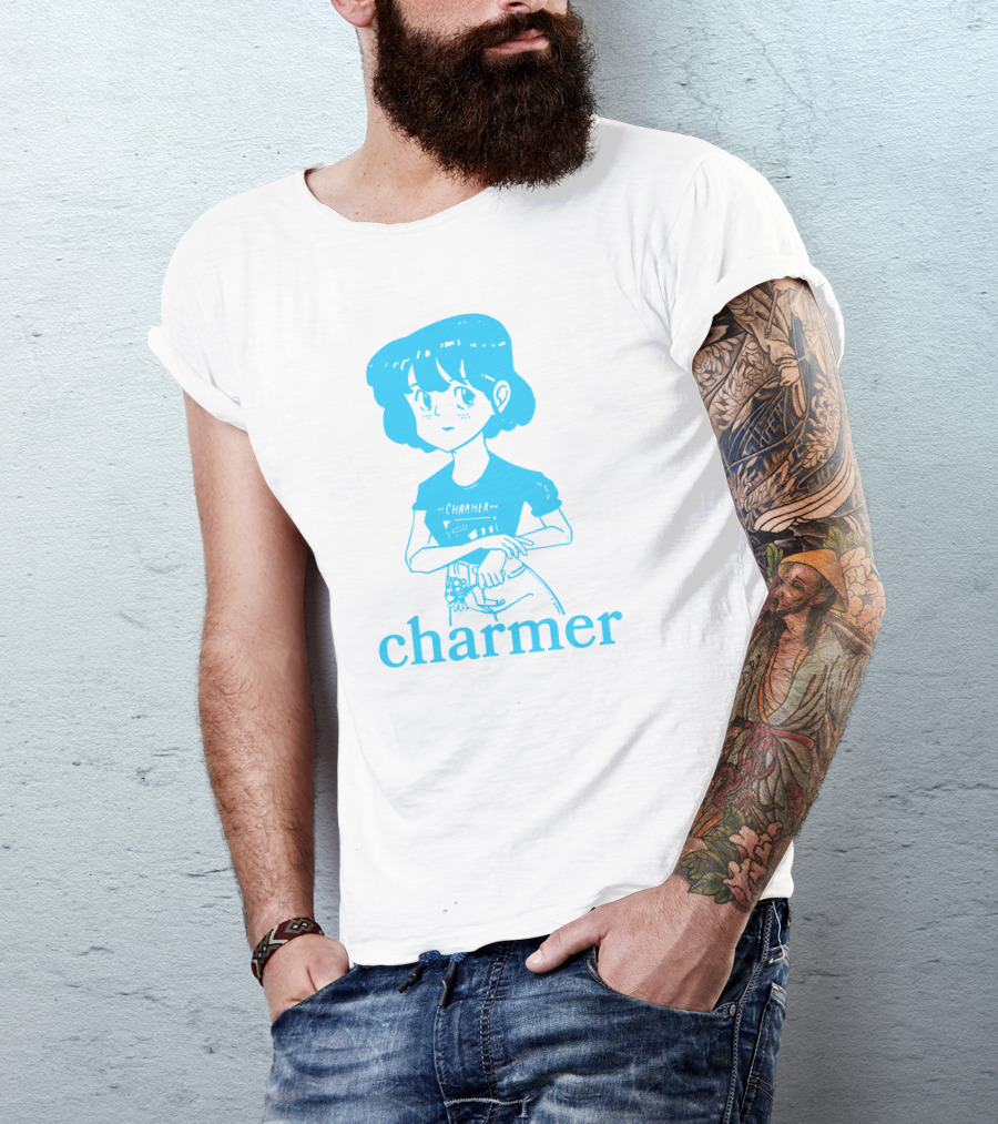 Charmer Merch Anime Girl Blue T-Shirt