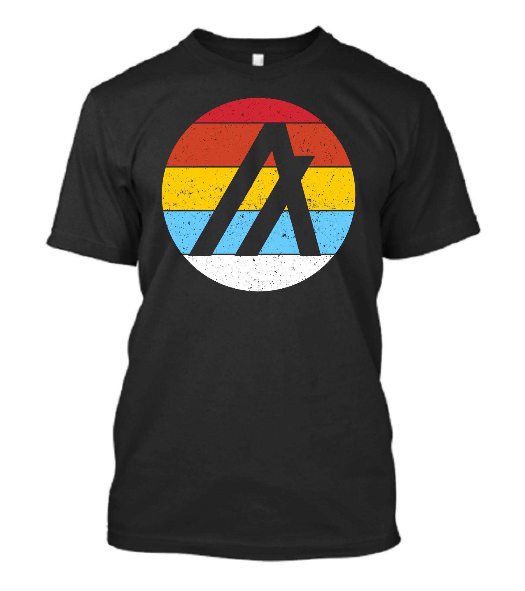 Retro Stripe Circle Logo Vintage Algorand Crypto T-Shirt