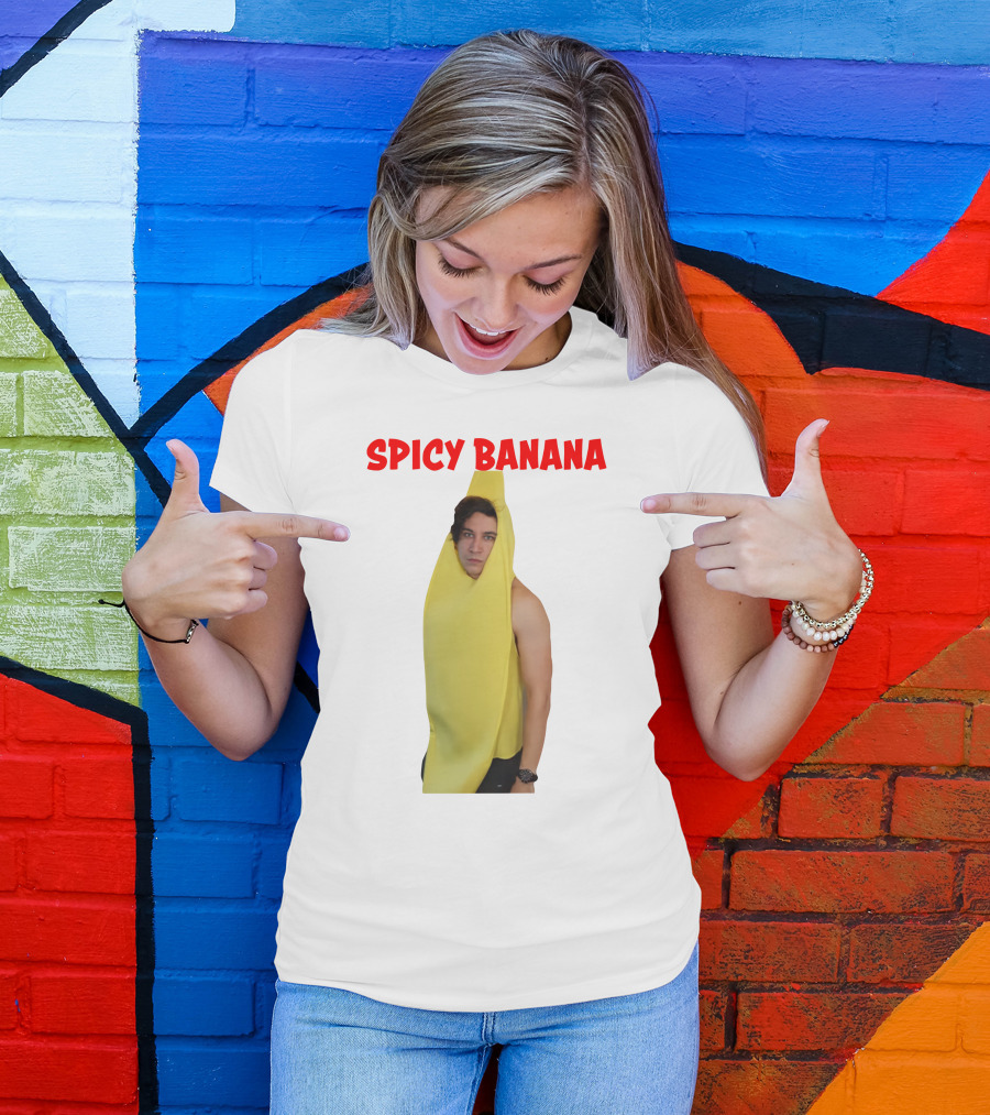 Spicy Banana Costume Humor With Thrasher Dan Vibes T-Shirt