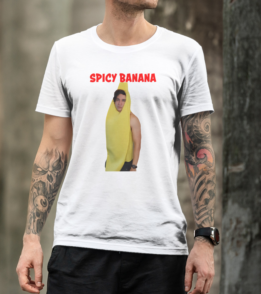 Spicy Banana Costume Humor With Thrasher Dan Vibes T-Shirt