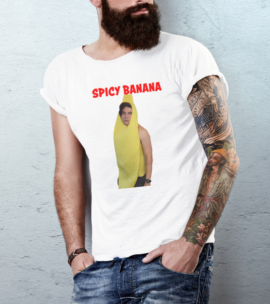 Spicy Banana Costume Humor With Thrasher Dan Vibes T-Shirt