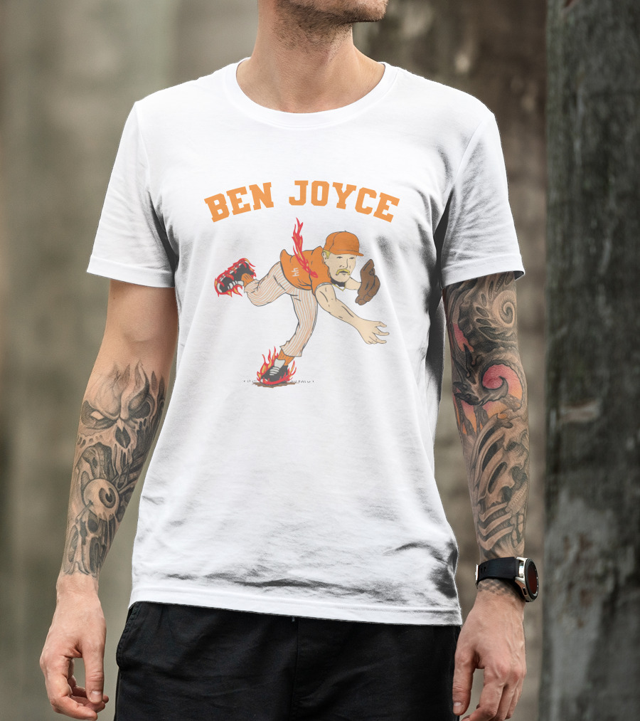 Ben Joyce Flaming Baseball Pitcher Barstool U T-Shirt