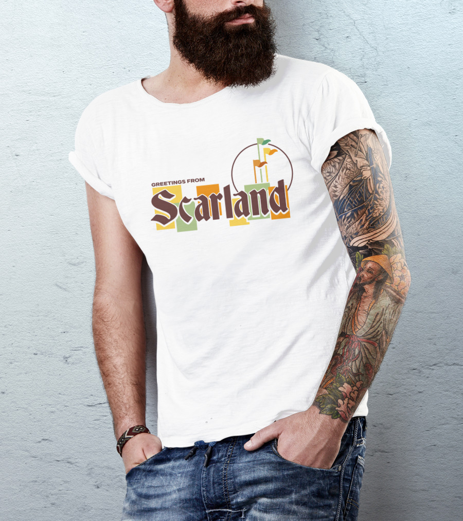 Greetings From Scarland Goodtimeswithscar Merch Flags T-Shirt