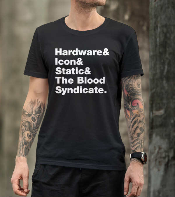Hardware Icon Static The Blood Syndicate T-Shirt
