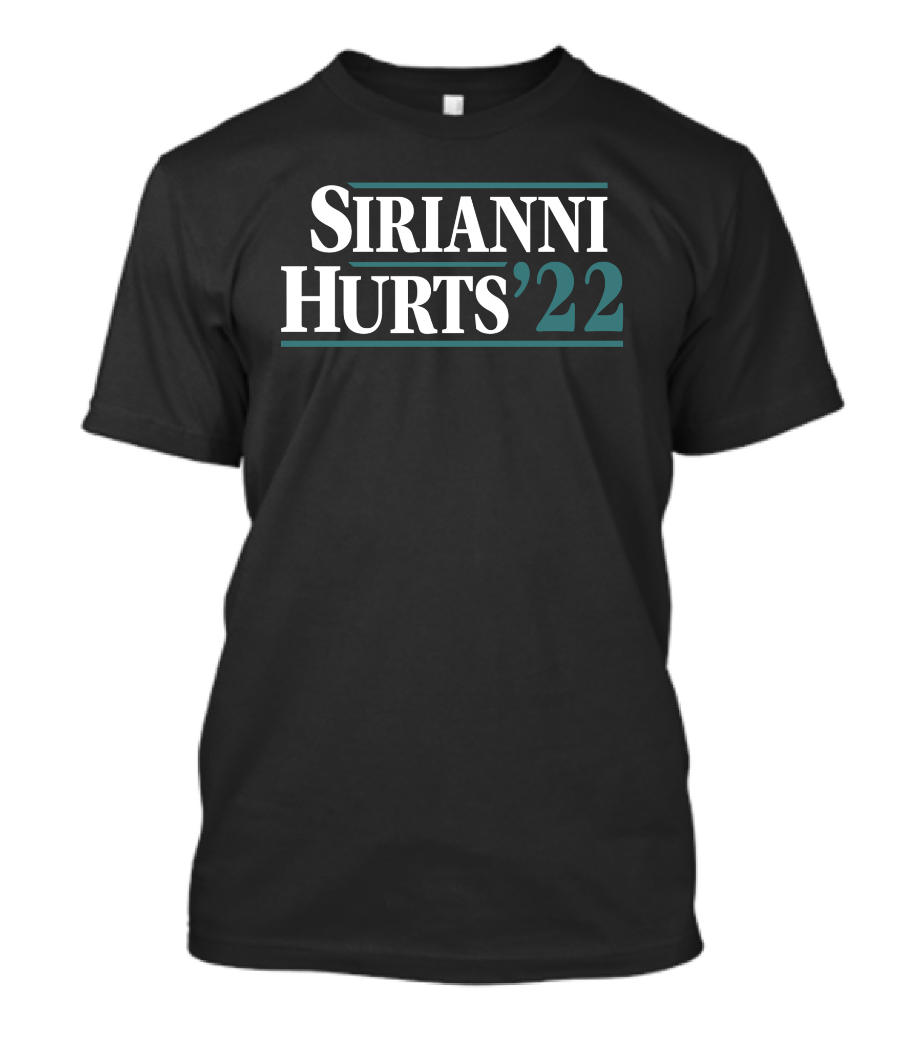 Nick Sirianni Hurts '22 Bold Text Design With Green Accents T-Shirt