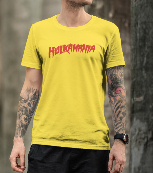 Jake Paul Hulkamania Yellow Background T-Shirt