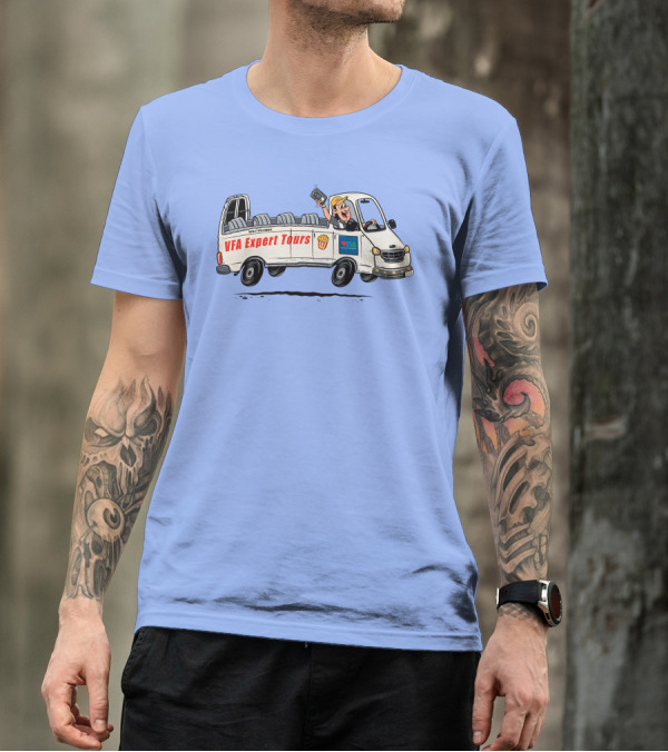VFA Expert Tours Van Adventures With Smiling Driver T-Shirt