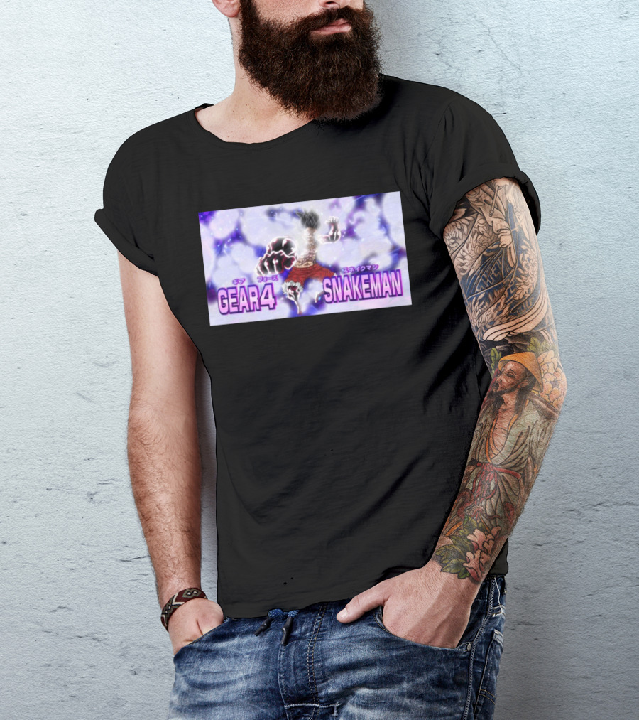 Gear 4 Snakeman Power Anime Character Luffy T-Shirt