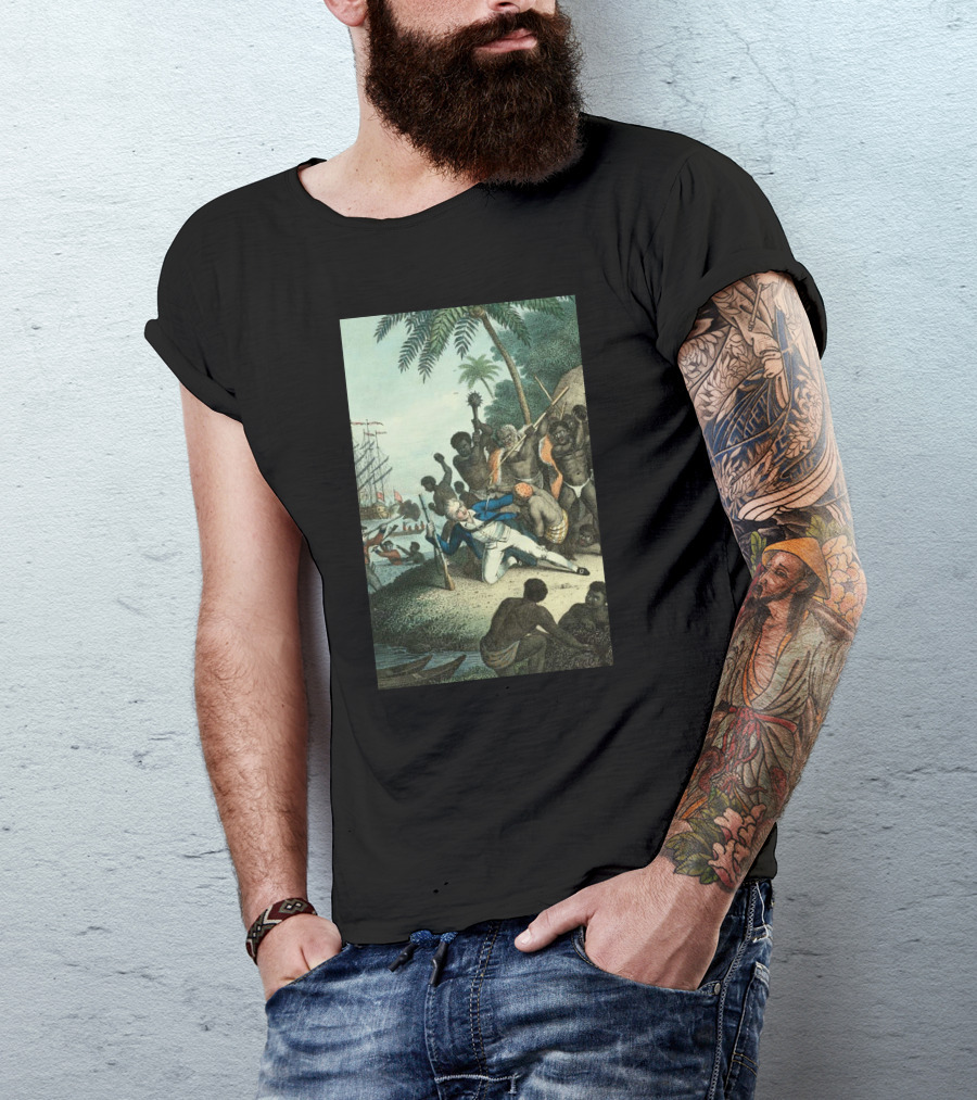 Hawaiians Killed Captain Cook Historic Encounter T-Shirt