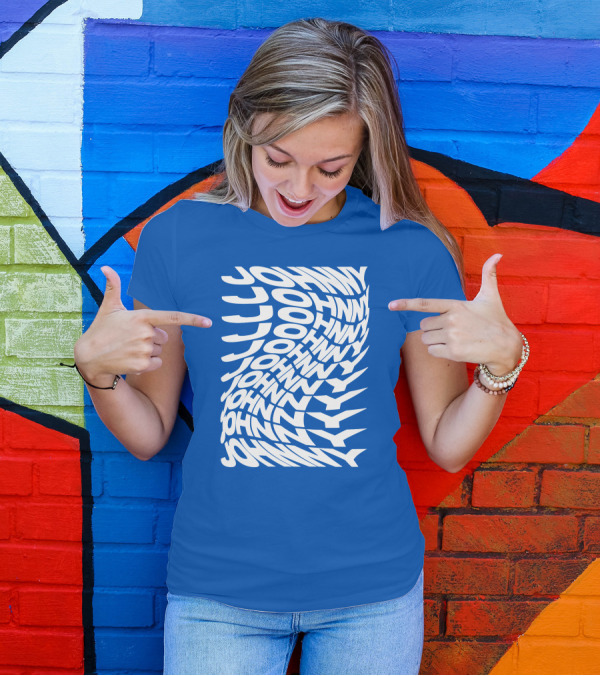 Johnny Orlando Johnny Optical Illusion Text T-Shirt