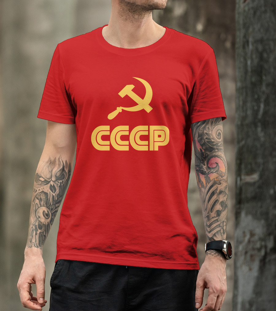 Schotthappens CCCP Soviet Hammer And Sickle Red T-Shirt