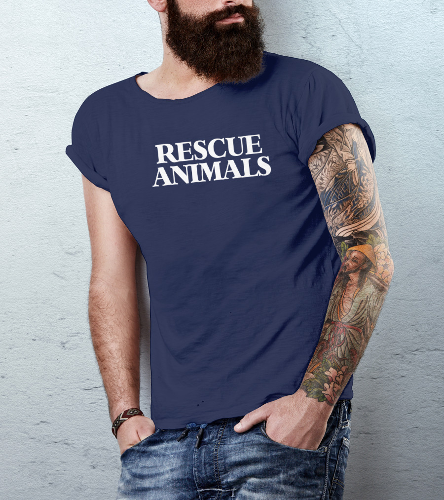 Vintagevegans Rescue Animals T-Shirt