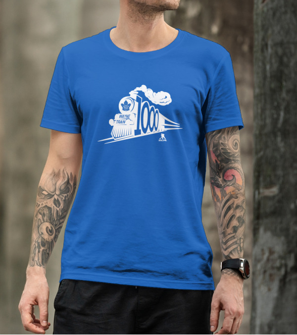 Toronto Maple Leafs Wayne Train NHLPA 1000th T-Shirt