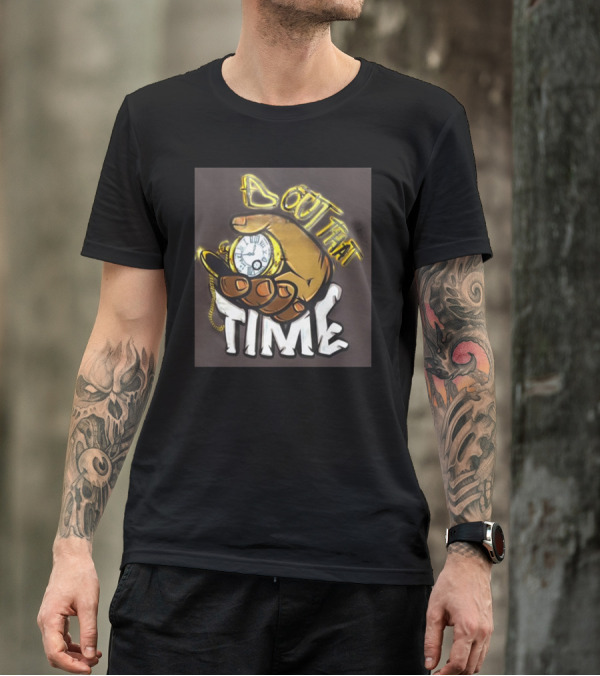 Malik Dunbar Bout That Time Pocket Watch Hand Graffiti T-Shirt