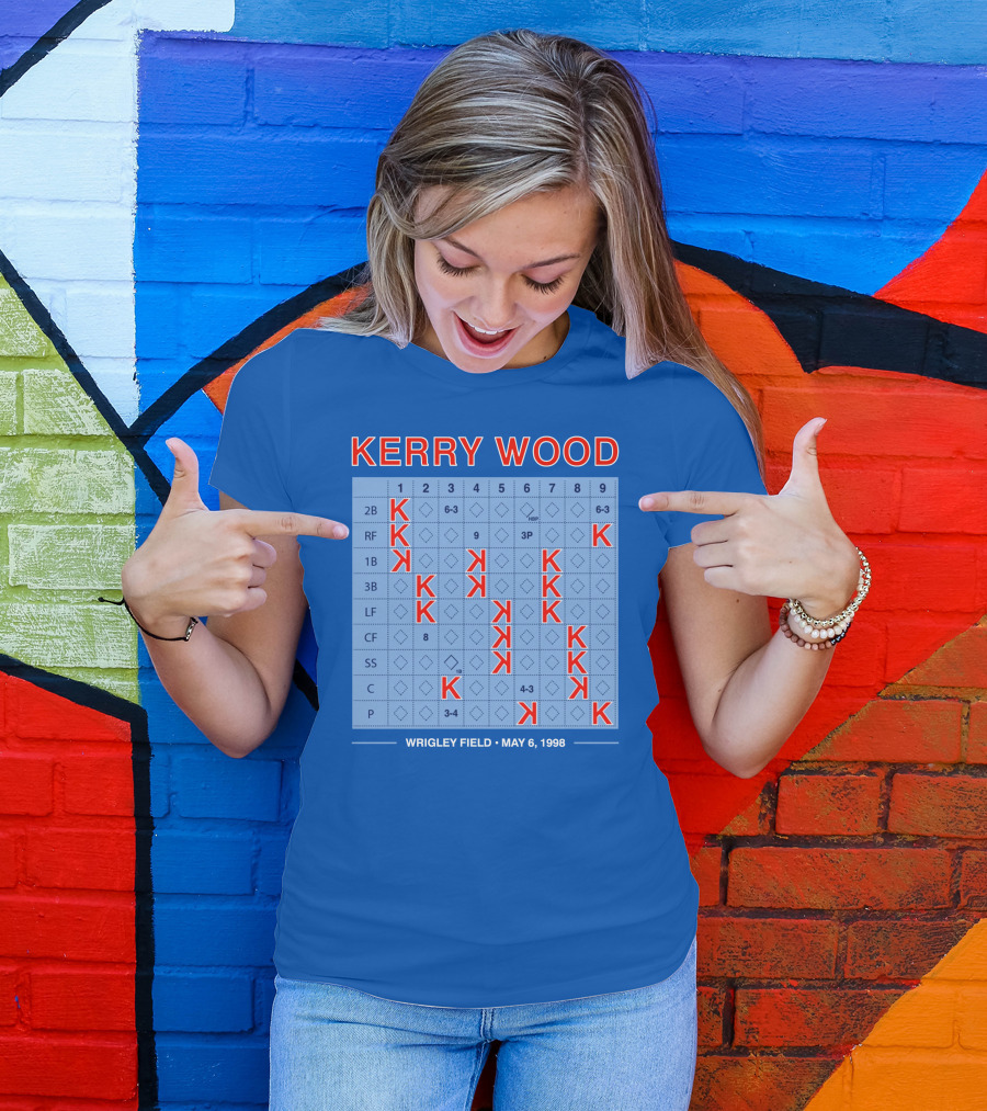 Kerry Wood Wrigley Field 20 Strikeouts May 6 1998 Scorecard T-Shirt