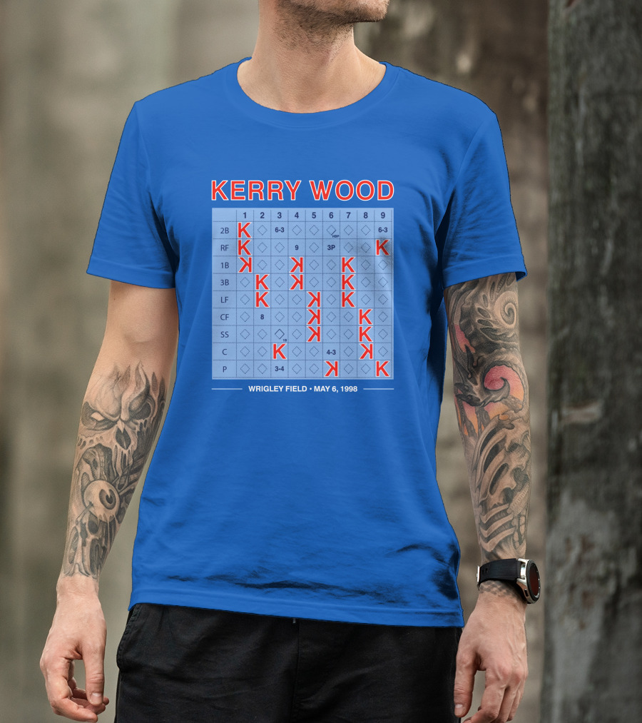 Kerry Wood Wrigley Field 20 Strikeouts May 6 1998 Scorecard T-Shirt