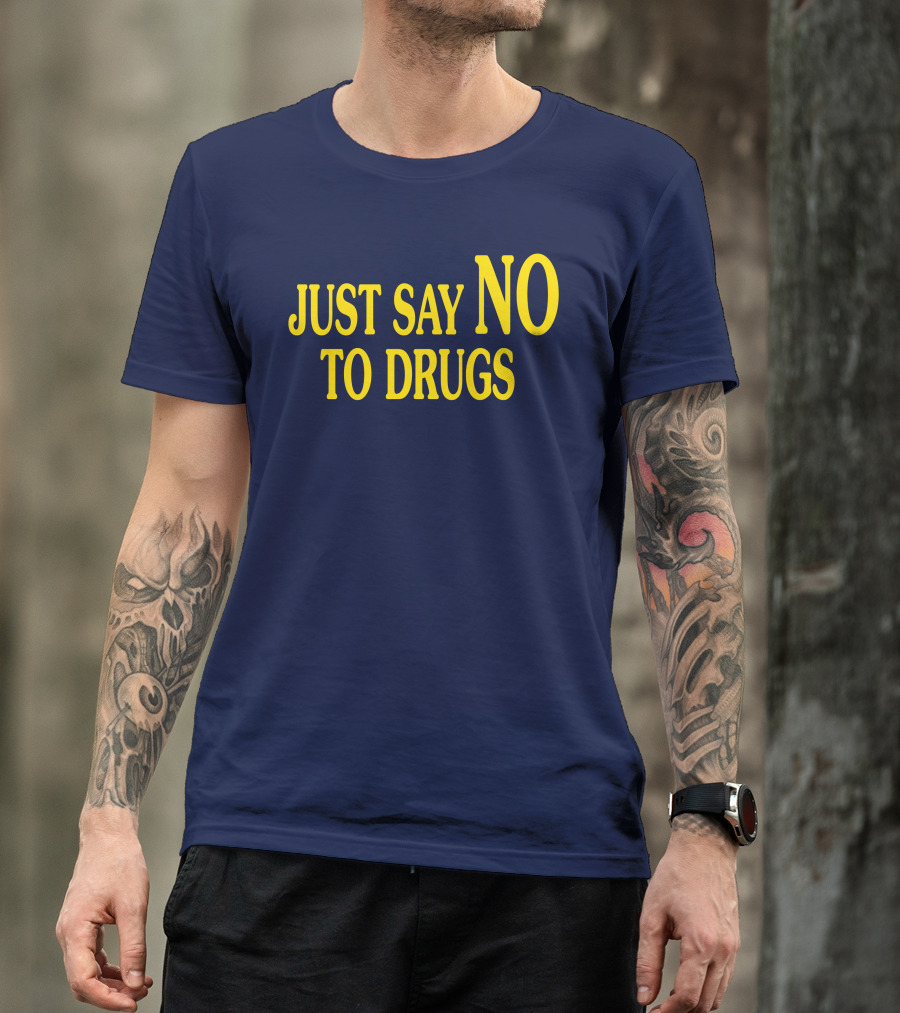 Lindsay Lohan Just Say No To Drugs Campaign Message T-Shirt