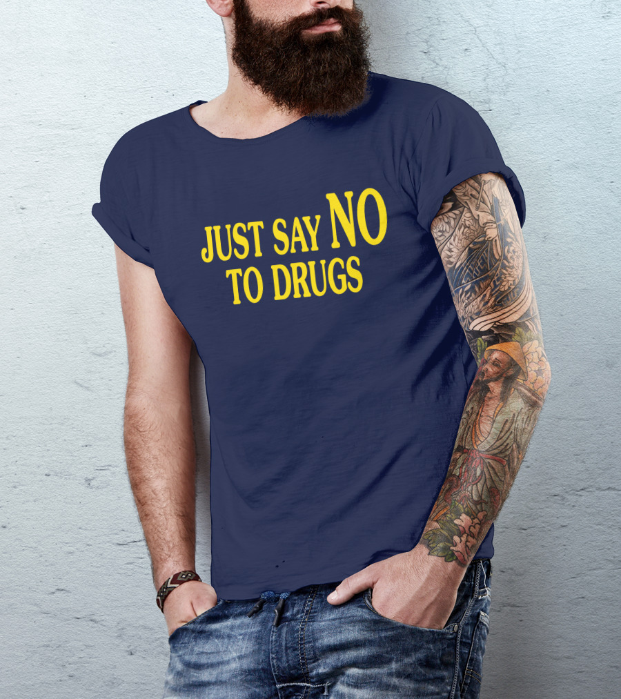 Lindsay Lohan Just Say No To Drugs Campaign Message T-Shirt