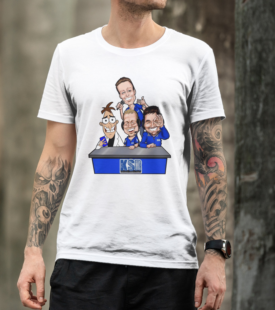 KSR Kentucky Sports Radio BigBlueAndrew New Logo Caricature Group T-Shirt
