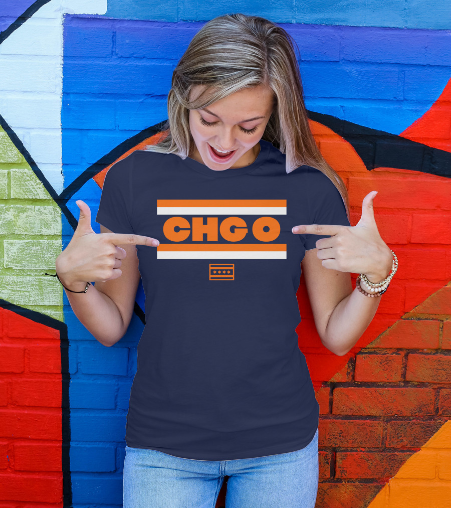 Chgo Bears Brenda Webber Chicago Stripes Stars T-Shirt