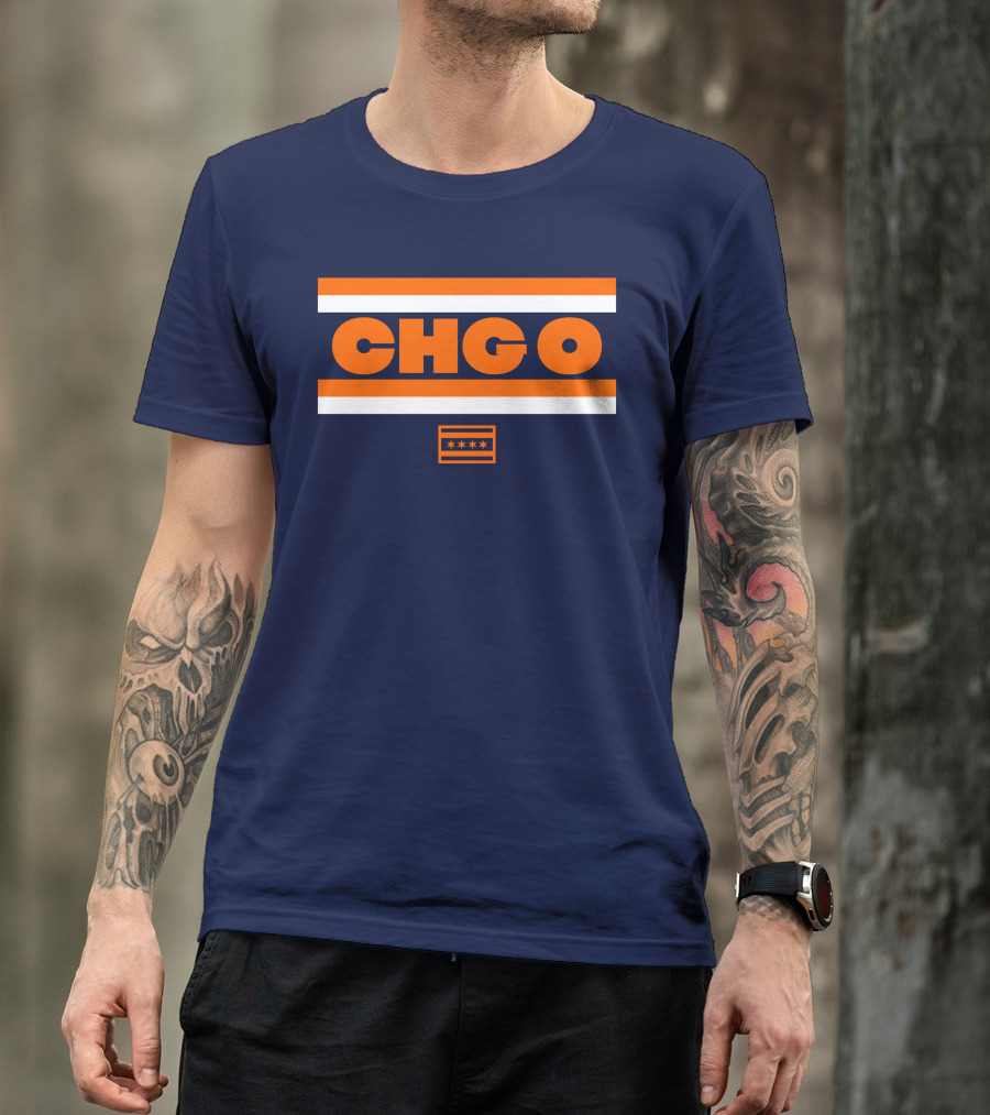 Chgo Bears Brenda Webber Chicago Stripes Stars T-Shirt