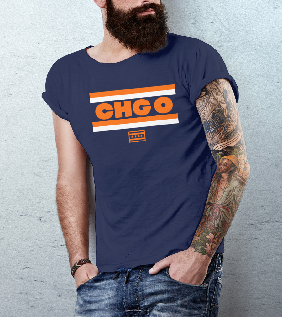Chgo Bears Brenda Webber Chicago Stripes Stars T-Shirt