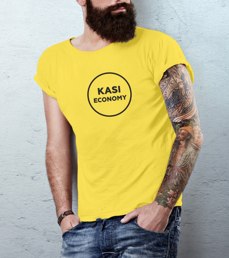 Kasi Economy Bold Circle Yellow T-Shirt