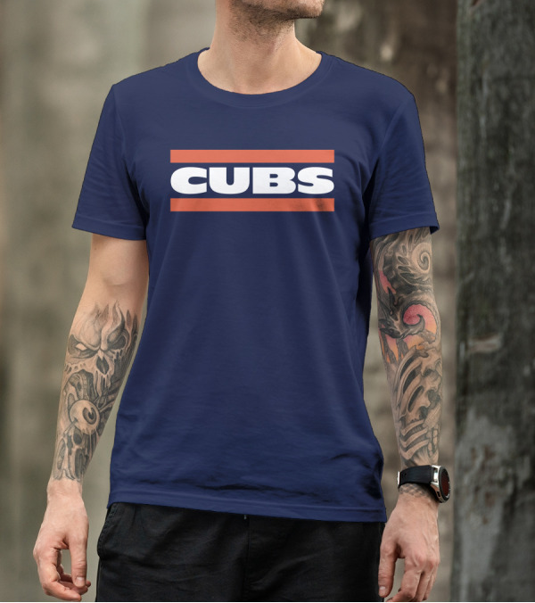 Obvious Cubs Vintage Style Navy Baseball Team Fan Gear T-Shirt