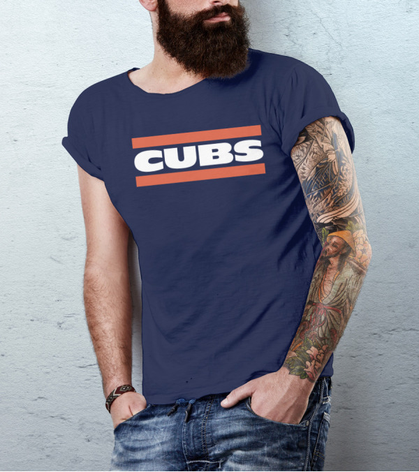 Obvious Cubs Vintage Style Navy Baseball Team Fan Gear T-Shirt