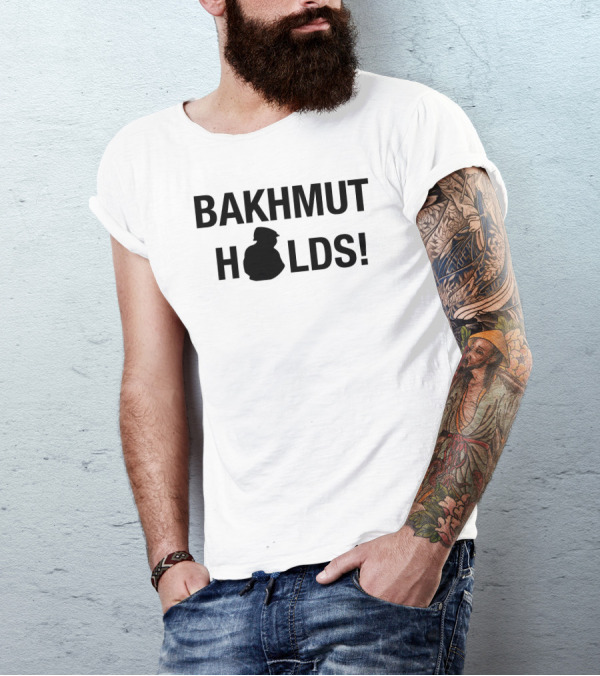 Warmonitor Bakhmut Holds Ukraine Soldier T-Shirt