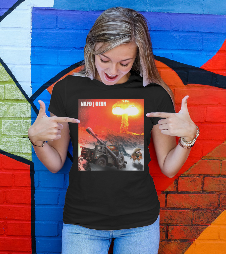NAFO OFAN Crockett Rocket Explosion Scene T-Shirt