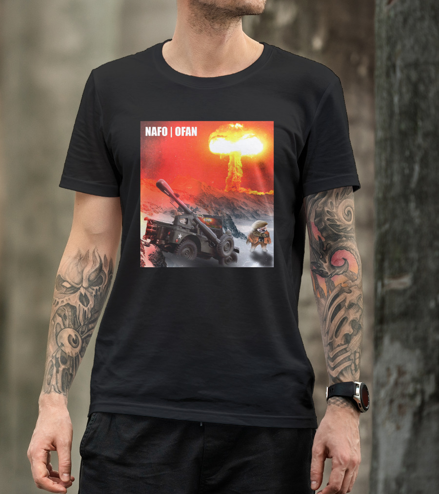 NAFO OFAN Crockett Rocket Explosion Scene T-Shirt