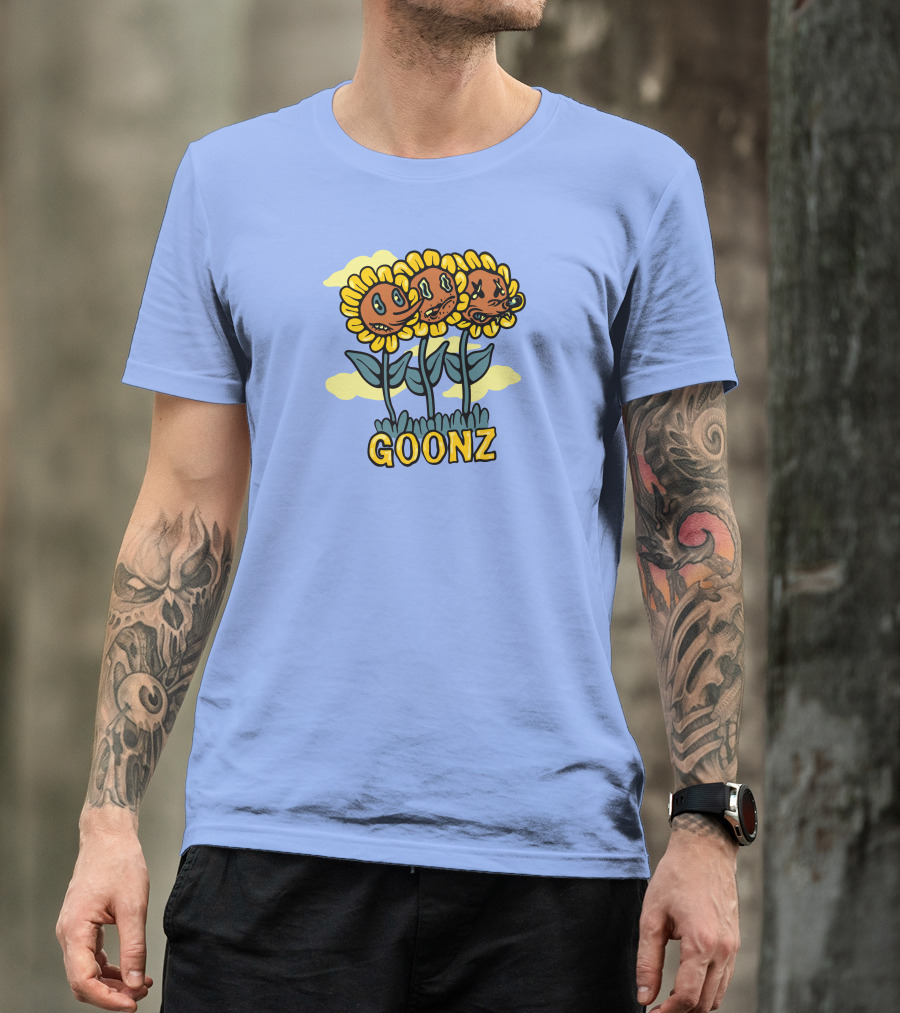 Cryptoon Goonz Flower Goonz Sunflower Faces T-Shirt