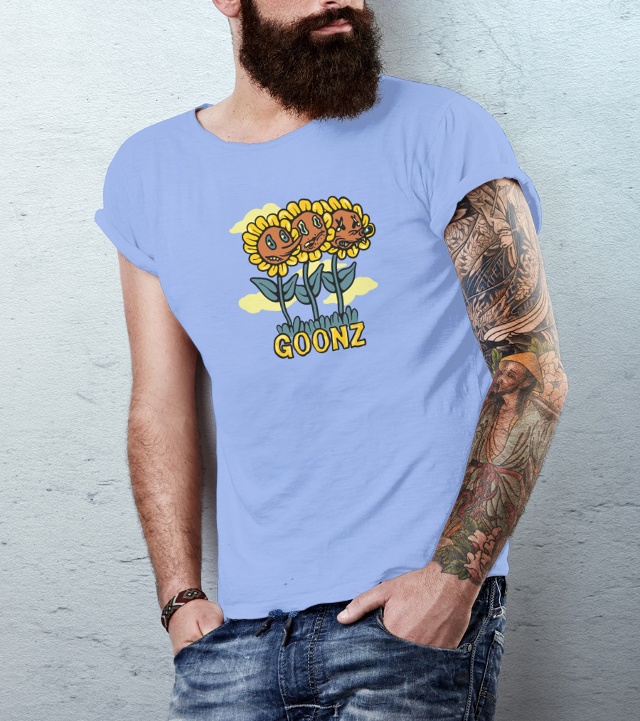 Cryptoon Goonz Flower Goonz Sunflower Faces T-Shirt