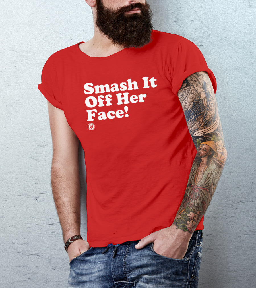 Triple B Smash It Off Her Face Red T-Shirt