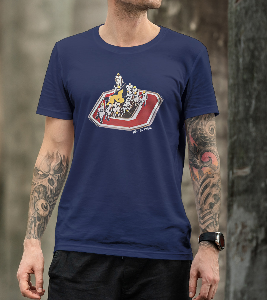 Dc4lcustomtees Merch 45-23 Final Michigan Team On Ohio State Logo Victory T-Shirt